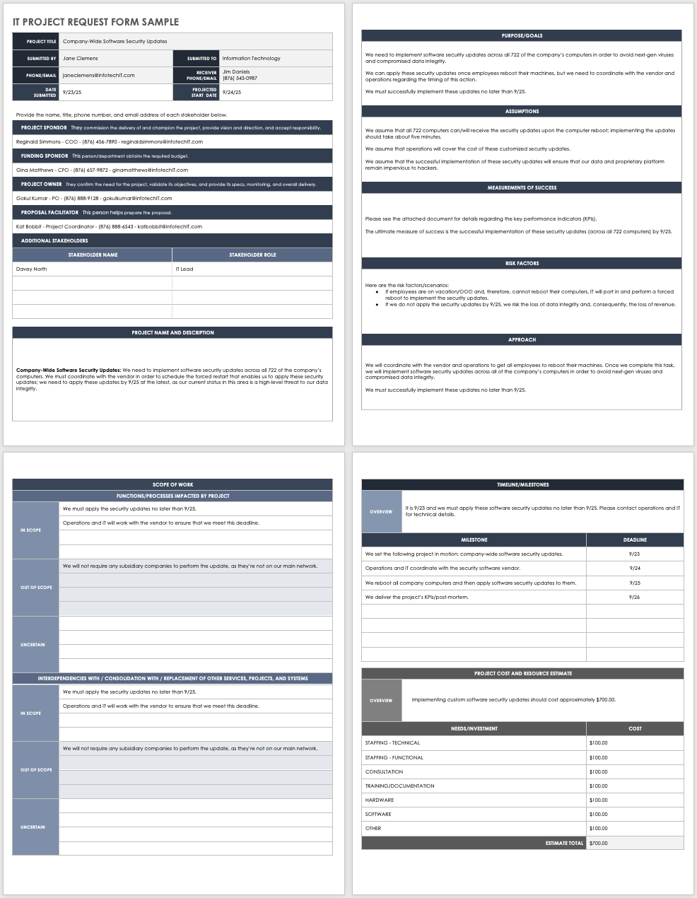 IT Project Request Forms U0026 Templates Smartsheet