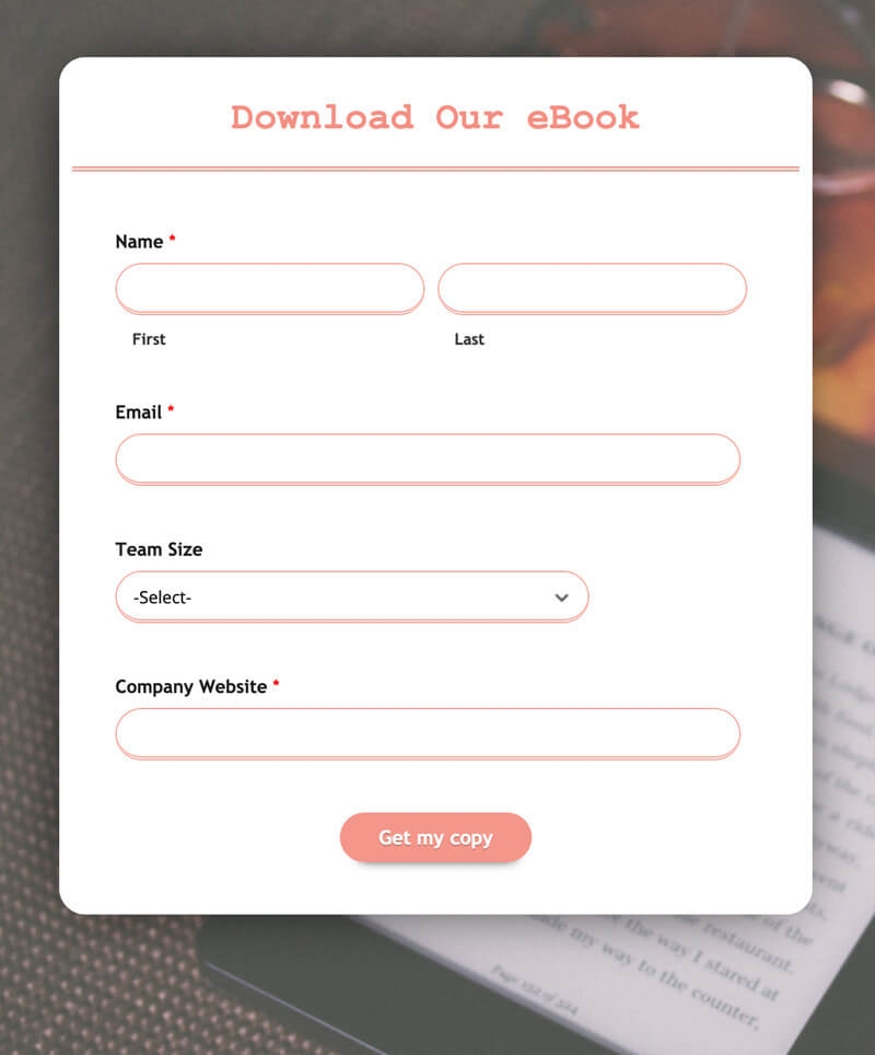 Lead Generation Form Lead Capture Forms Zoho Forms
