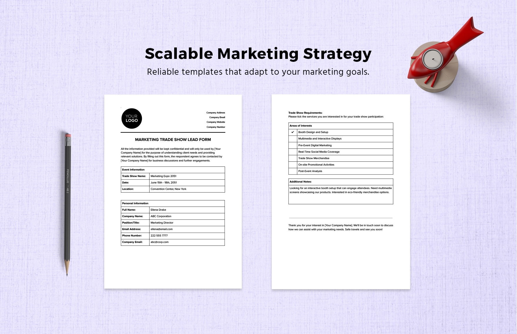Trade Show Lead Form Template