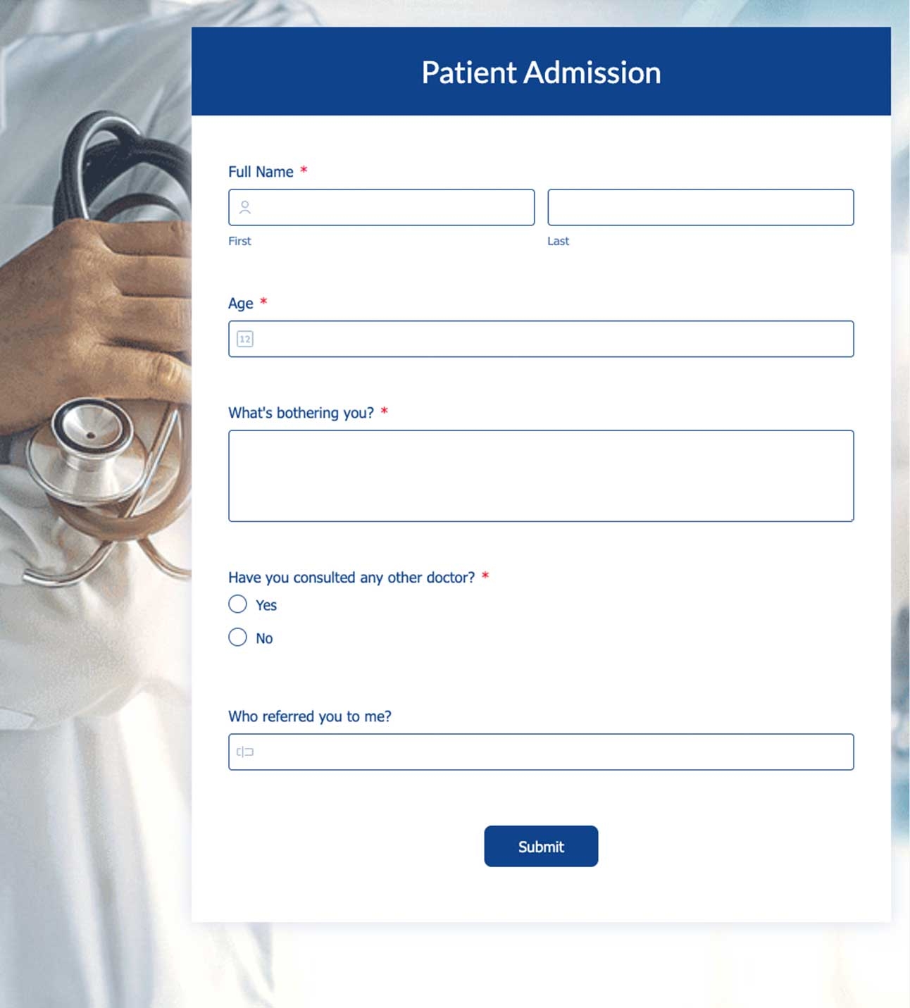 Doctors Forms Template