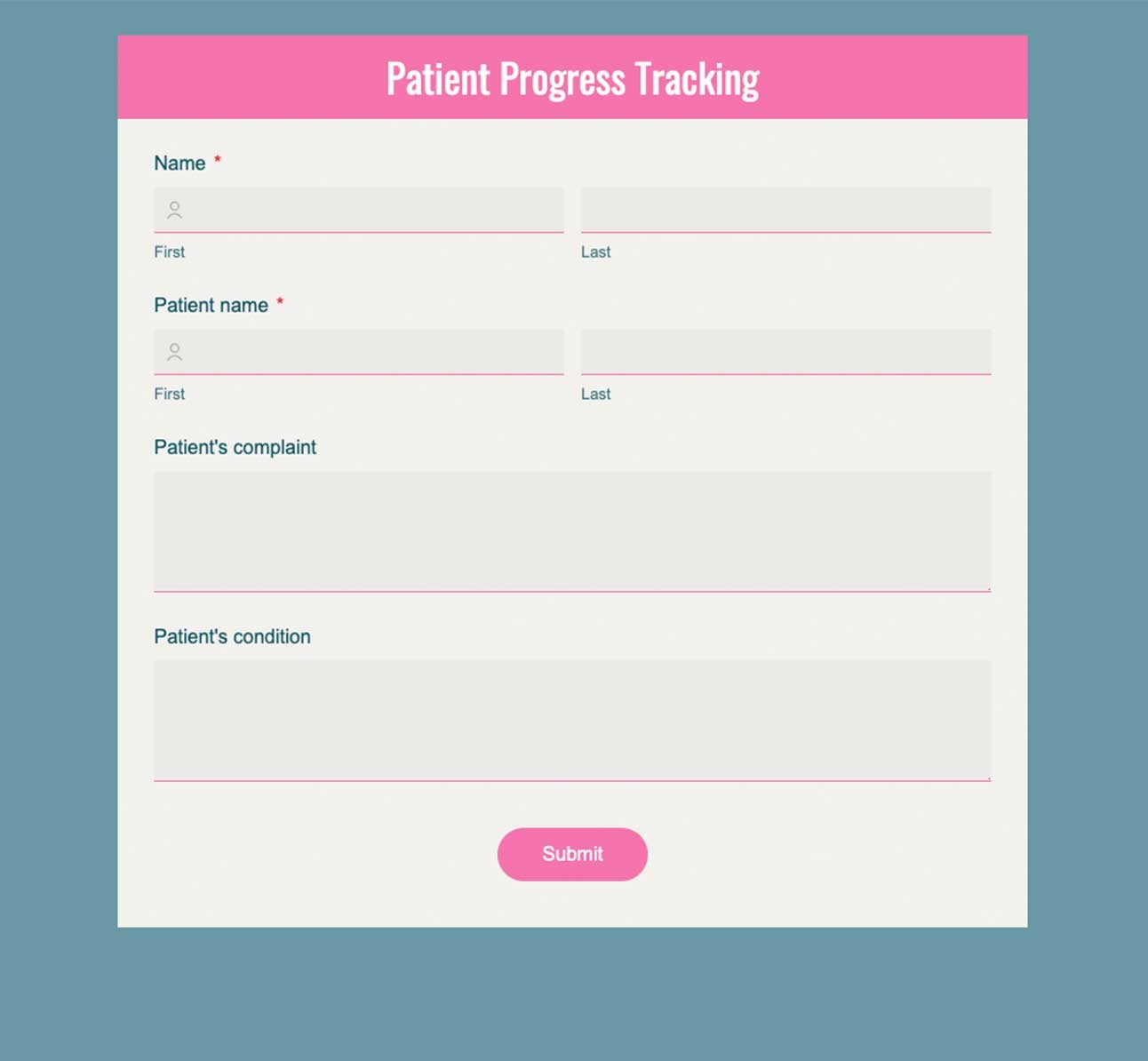 Medical Form Templates Zoho Forms