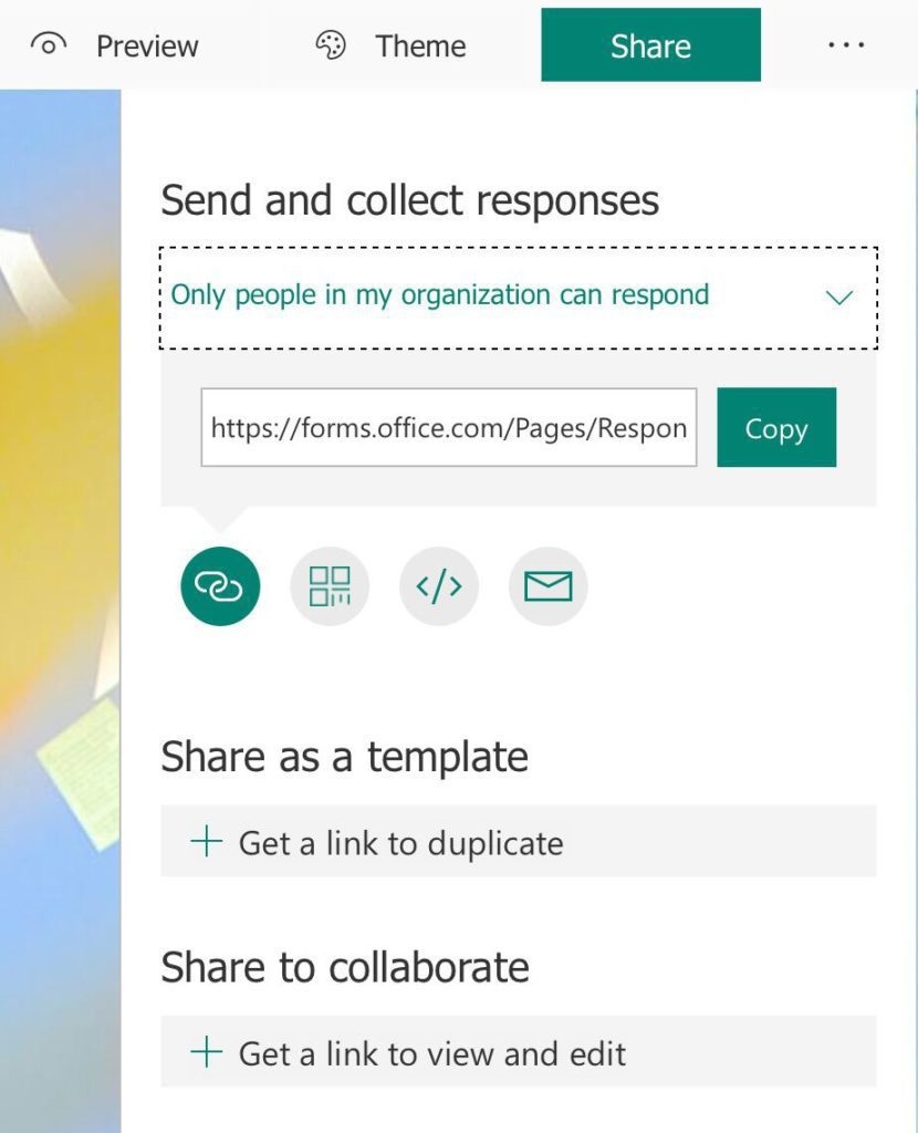Microsoft Office Forms Template