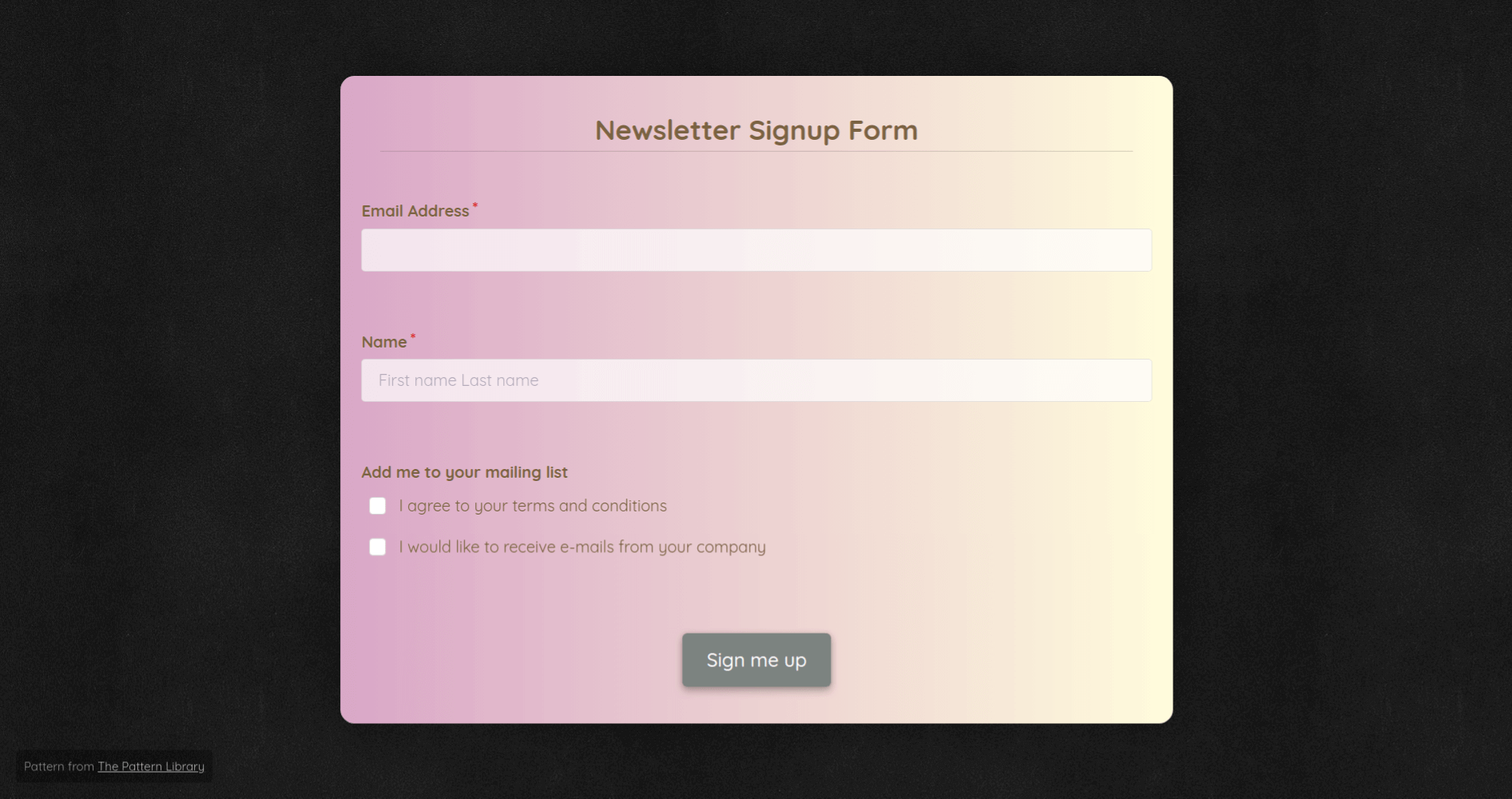 Newsletter Subscription Form Template Formplus