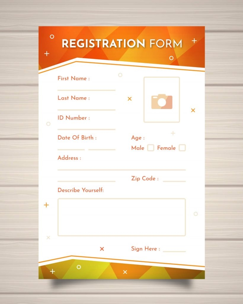 Registration Form Template