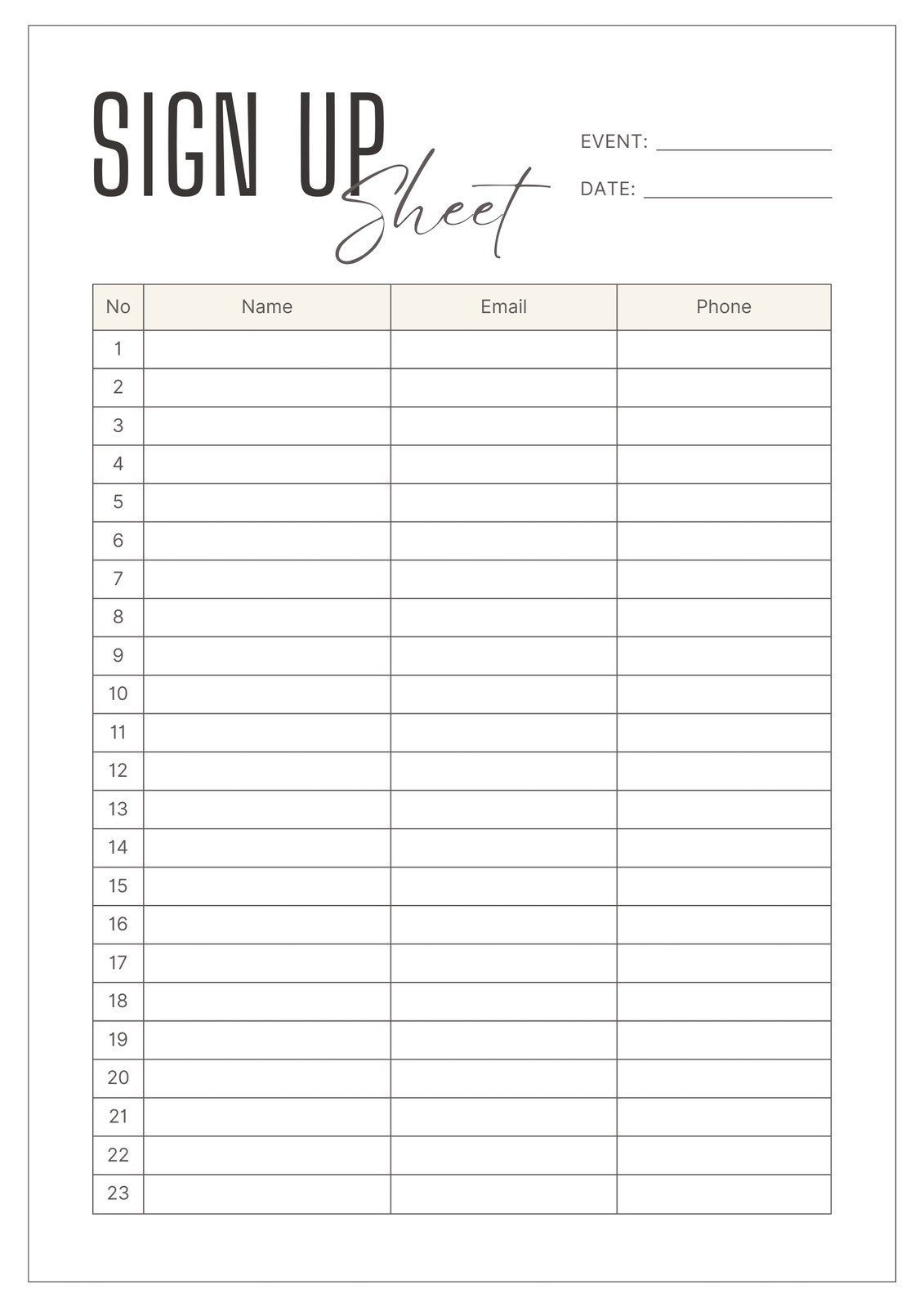 Page 4 Free Form Document Templates To Customize And Print Canva