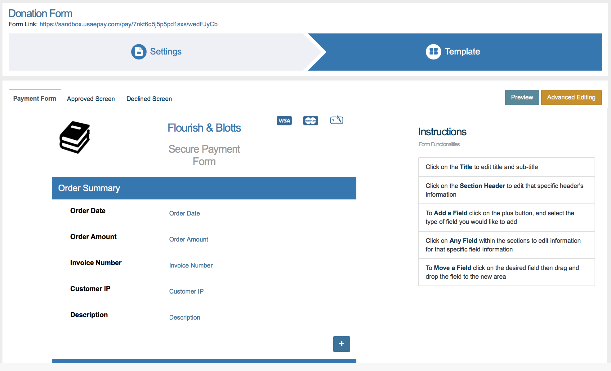 Payment Forms USAePay Help