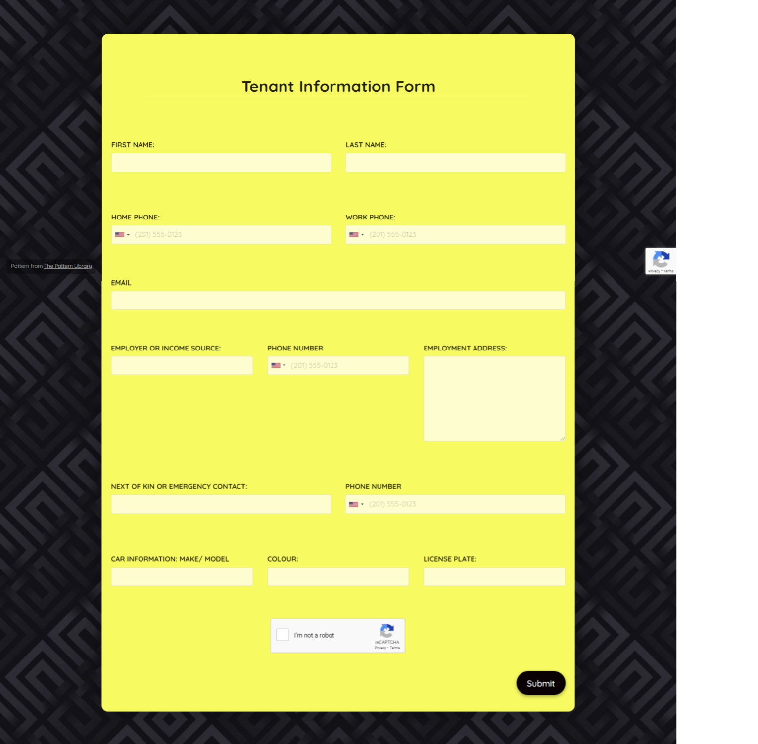 Personal Information Form Template Formplus