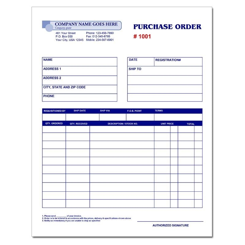 Purchase Order Request Form Printing DesignsnPrint