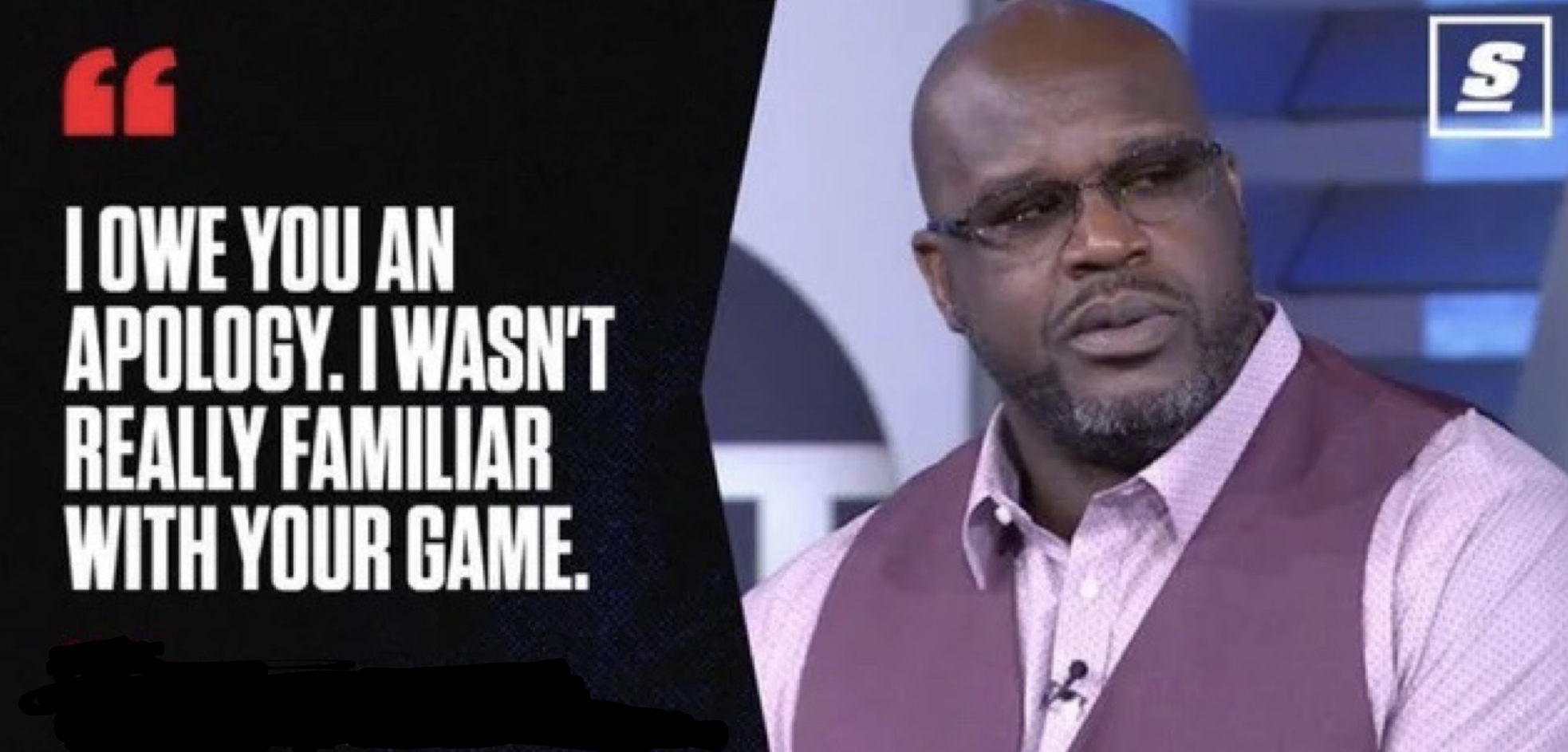 Shaq I Owe You An Apology Blank Template Imgflip