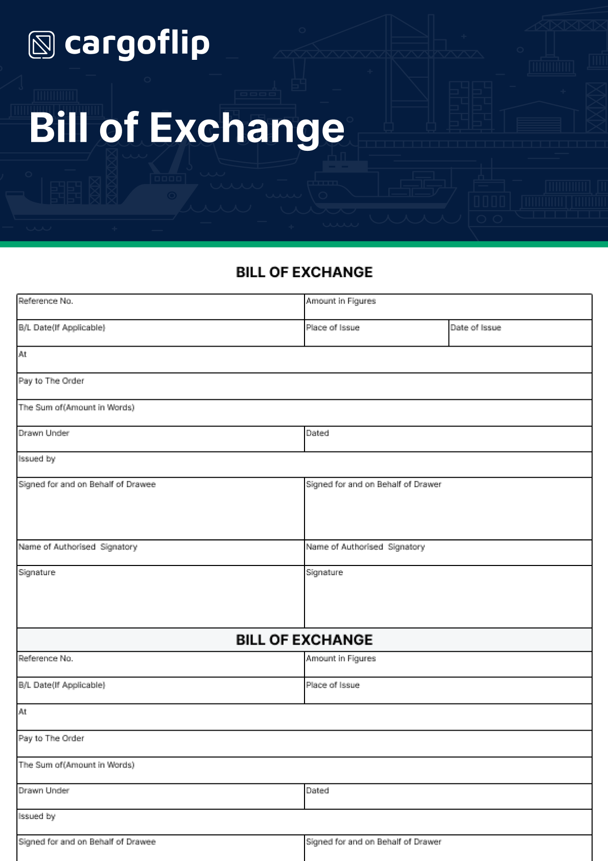 Shipping Document Templates Cargoflip
