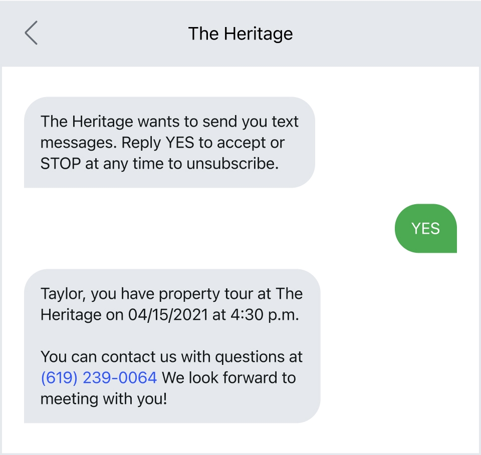 Text Message Opt-In Form Template