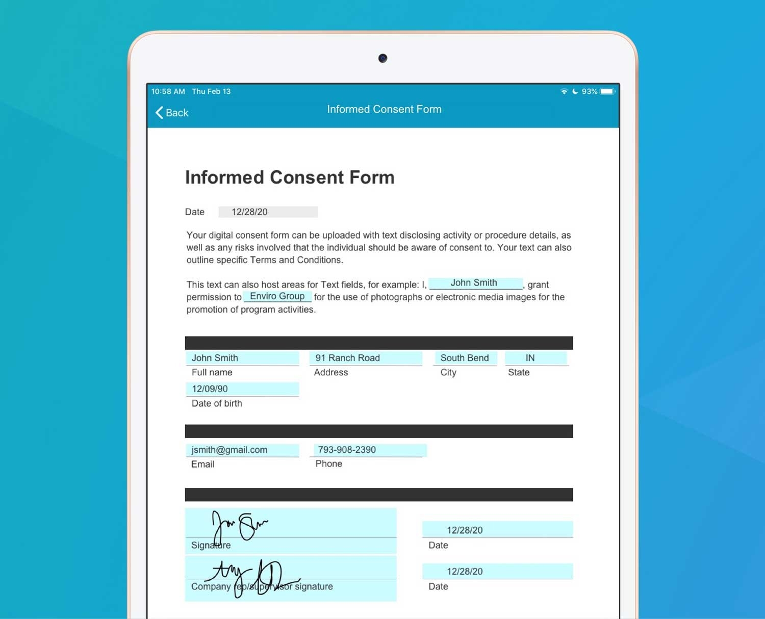 Spotlight Form The Digital Consent Form GoFormz
