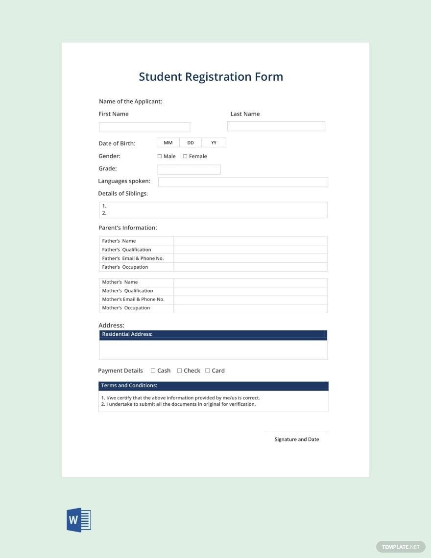 Subscription Form Template