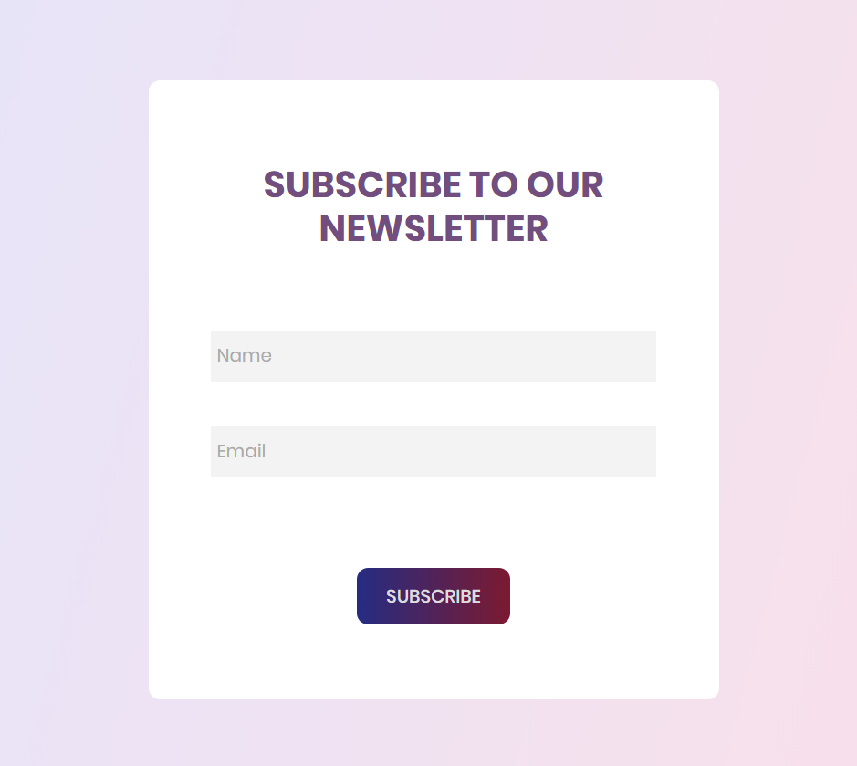 Subscribe Form Template 2 User Experience Design U0026 Technology
