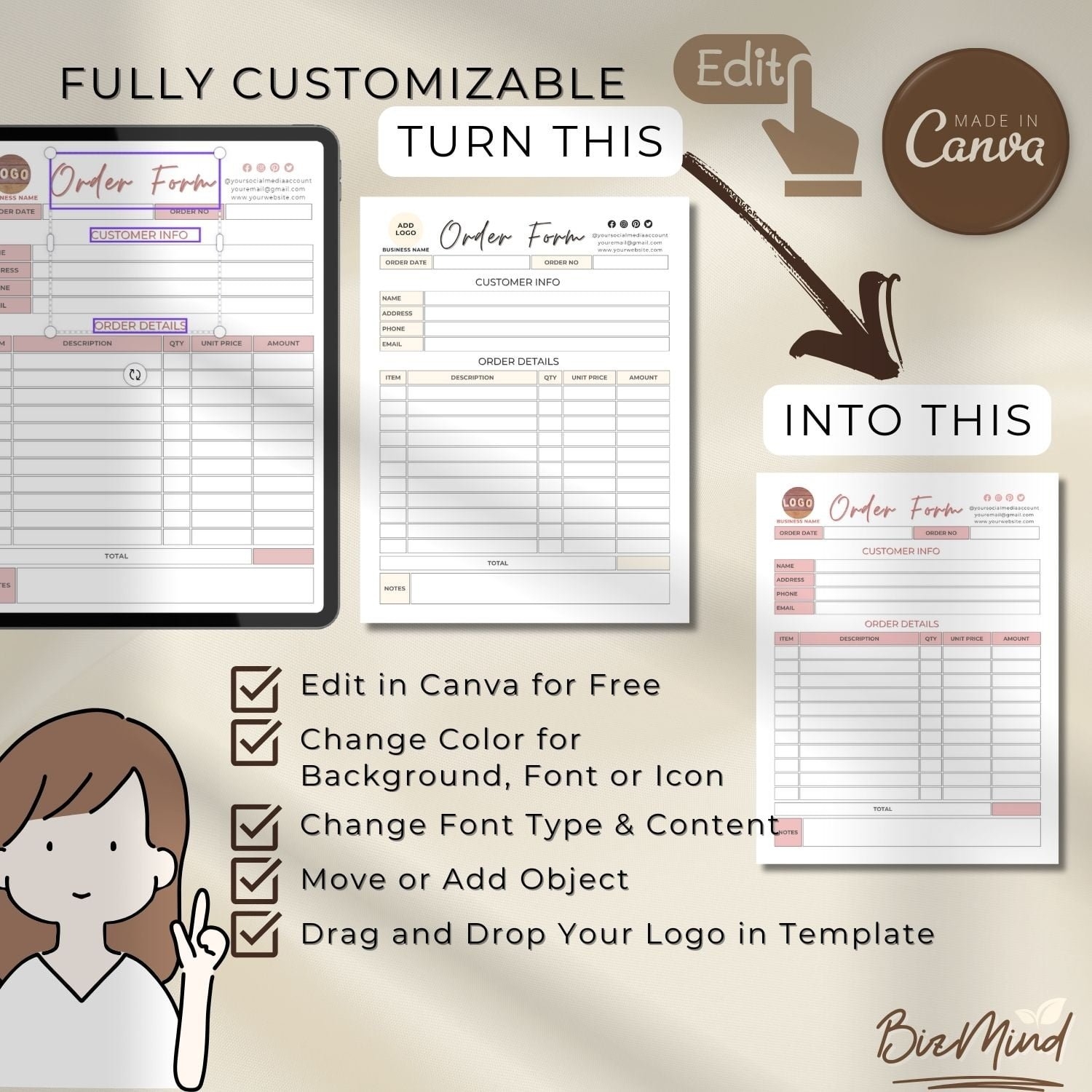 Blank Order Form Template