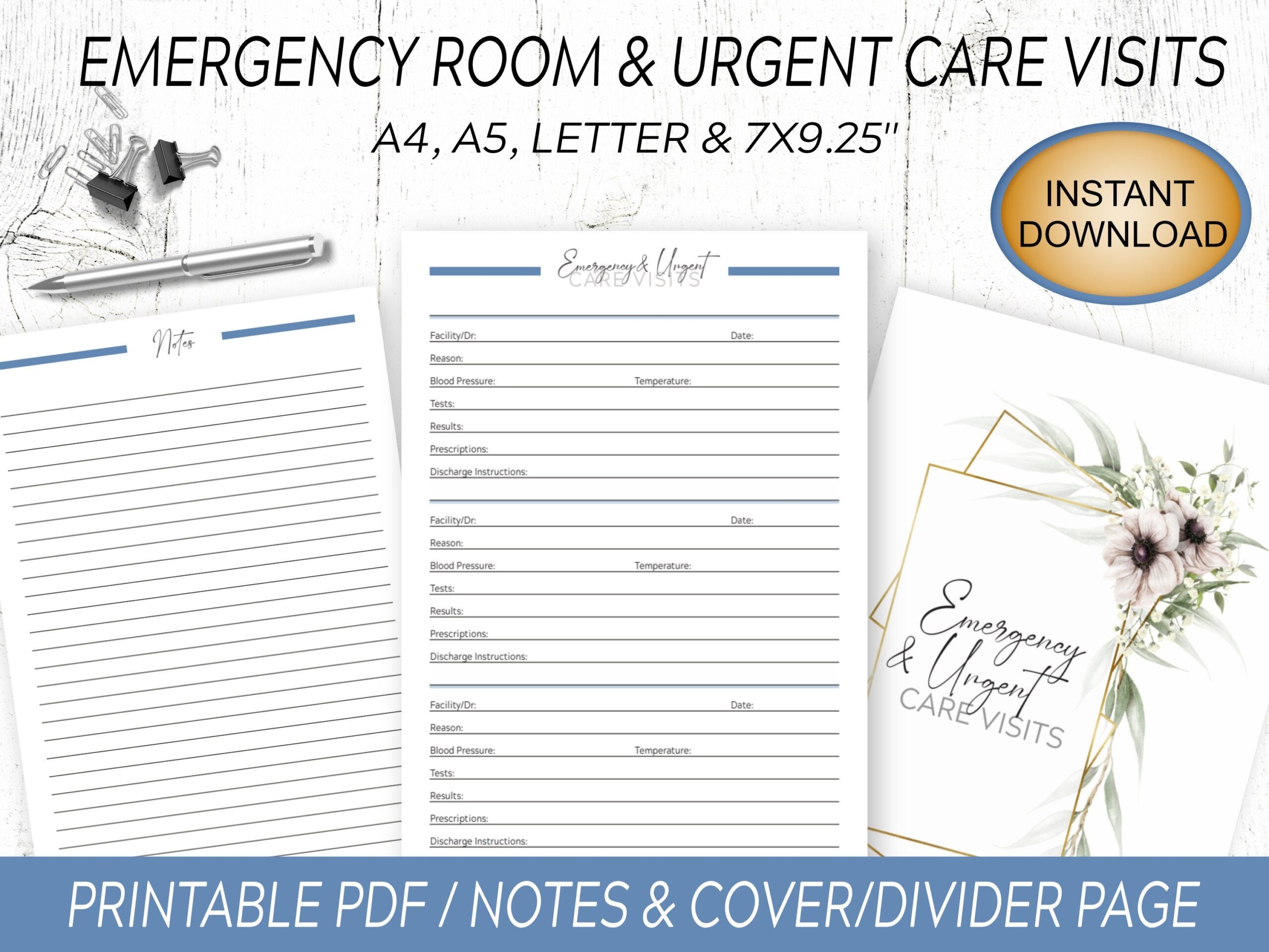 Emergency Room Form Template