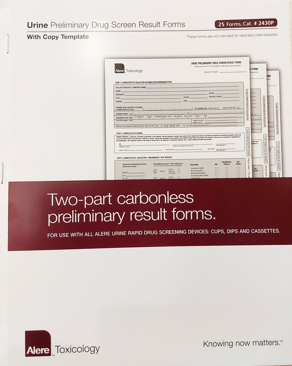 Drug Screen Form Template