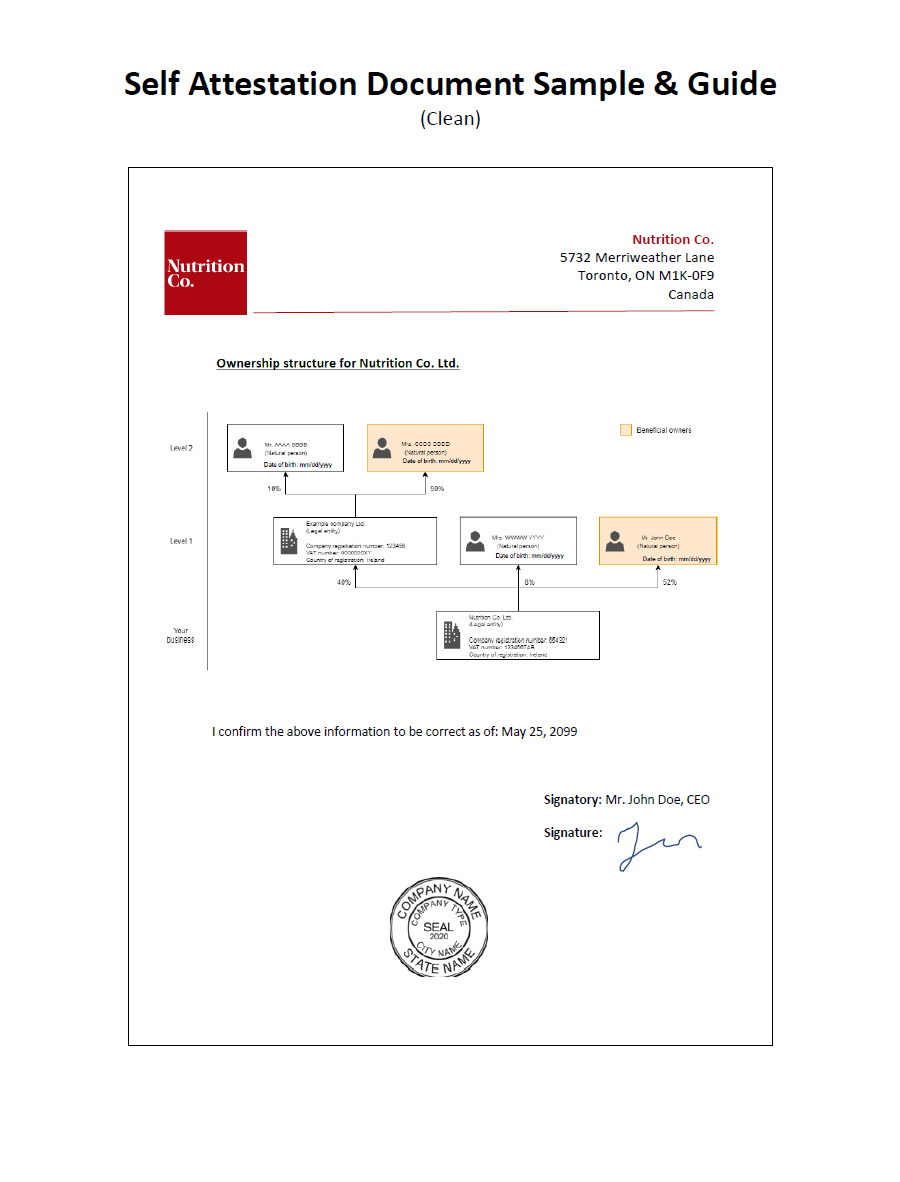What Is A Self attestation Document 