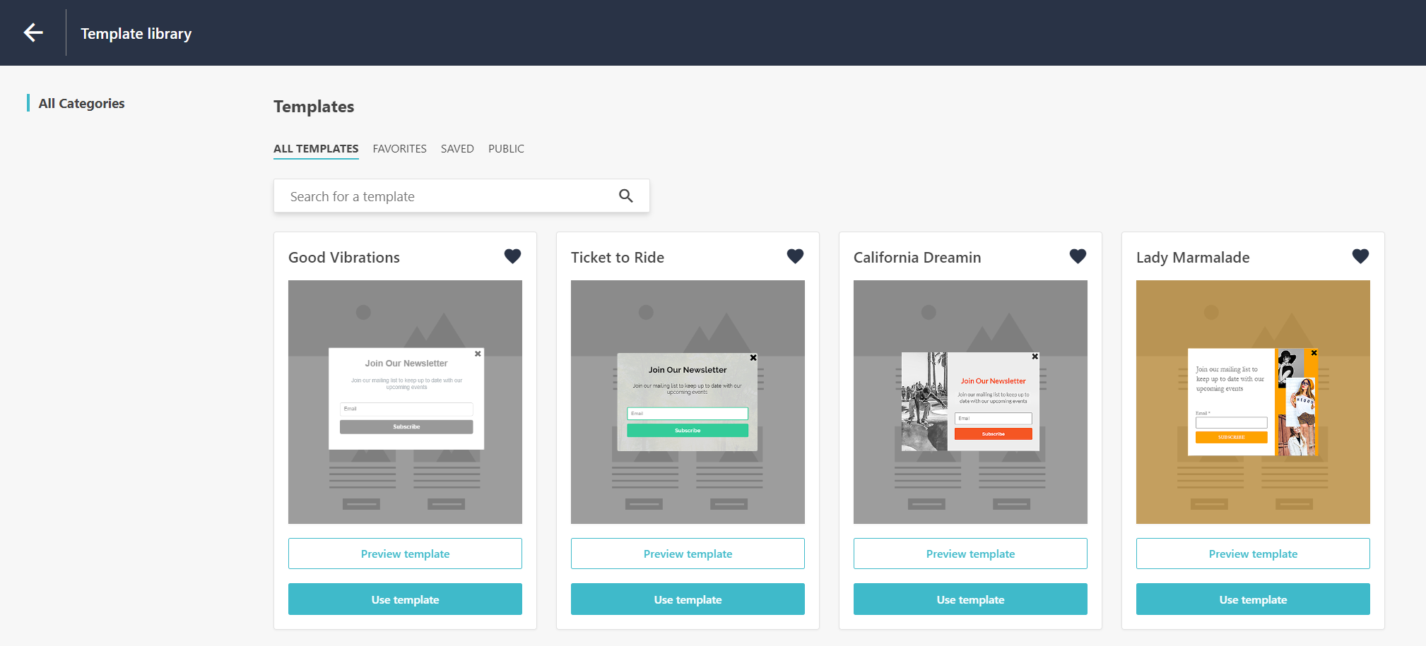 Work With The Subscription Form Template Library